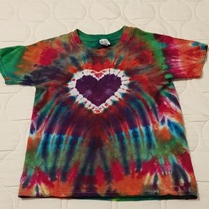 Tie dye t-shirt with heart